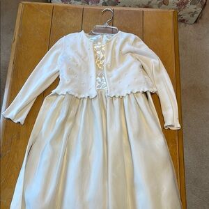 Size 7 Cinderella brand party dresss with matching sweater
